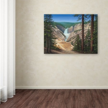 Trademark Fine Art Robert Wavra 'Lower Falls - Yellowstone' Canvas Art, 14x19 ALI12058-C1419GG